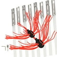 thumbnail image 1 of VEVOR Chimney Sweep Kit 26ft Length, Chimney Brush Kit with 8 Nylon Flexible Rods and 2 Brush Head, Rotary Chimney Cleaning Kit Driven by Drill, Chimney Cleaning Tool Kits for Sweeping Fireplace, 1 of 9