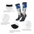 thumbnail image 3 of Fuzoiu Vintage Starry Sky Puppy Print Adult Stockings,Crew Socks,Unisex Fashion Socks, Casual Sports Socks,Comfortable Crew Socks for Everyday Wear and Sports, 3 of 6