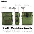 thumbnail image 5 of PupSensei Magnetic Dog Treat Pouch for Training - No-Spill Fabric Design, Quick One-Handed Access, Includes Adjustable Waist Strap and Built-in Poop Bag Dispenser - Army Green, 5 of 7