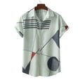 thumbnail image 4 of Eashery Mens Blouse Shirt Lapel T Shirts Men Tank Tops Grey L, 4 of 5