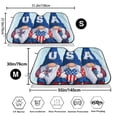thumbnail image 3 of Balery Cute Gnomes In Usa Windshield Sun Shade, Car Front Window Sunshade Cover ,Automotive Interior Portected Blocks Uv Rays For Car Pickup Truck Suv Accessories- Medium, 3 of 7