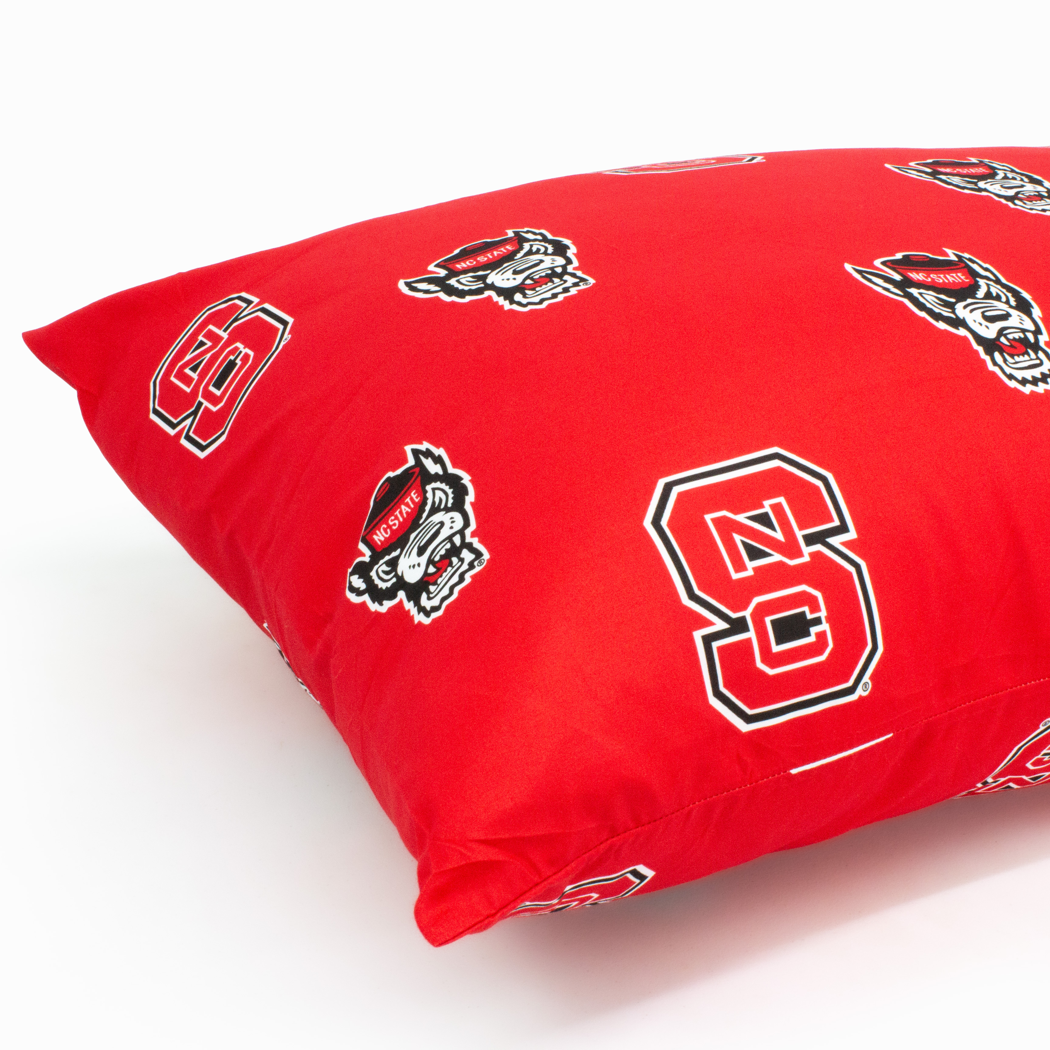 North Carolina State Wolfpack Pillowcase Pair, King, 20" x 40" (2 King Pillowcases)