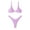 Purple, variant on Two Piece Bikini Sets for Women High Waisted Bikini Push Up Swimsuit Halter Wrap Criss Cross Bathing Suit(Green,S)