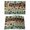 Green, variant on Cute Dog Claws Placemats Set of 6, Farmhouse Blue Wooden Puppy Pawprints Placemats for Dining Table, Place Mats for Kitchen Tabletop, Waterproof Wipeable Dining Table Mats Set