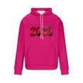 thumbnail image 4 of NTACZA Graphic Hoodies for Man Pink Pullover New Years Sweatshirts Drawstring Holiday Hooded Mens Sweatshirts L, 4 of 5