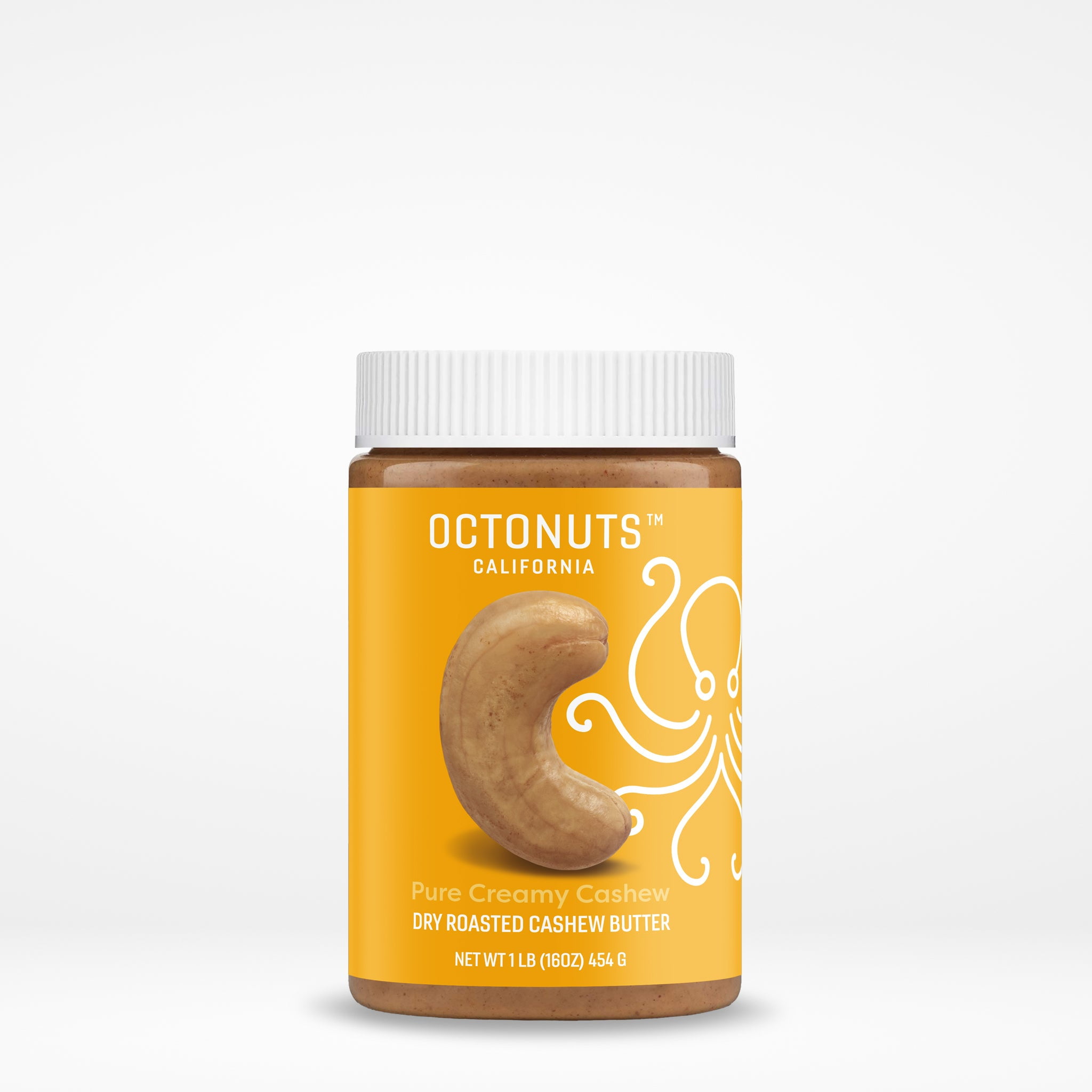 Octonuts Dry Roasted Pure Cashew Nut Butter 16oz Pure Creamy Nut