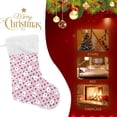 thumbnail image 4 of GZHJMY Cute Rabbit Pink Dots Christmas Stockings 1PCS, Large Xmas Stockings Gift Decorations and Party Supplies,Used for Fireplace Decoration Socks Christmas Tree Decoration, 4 of 7