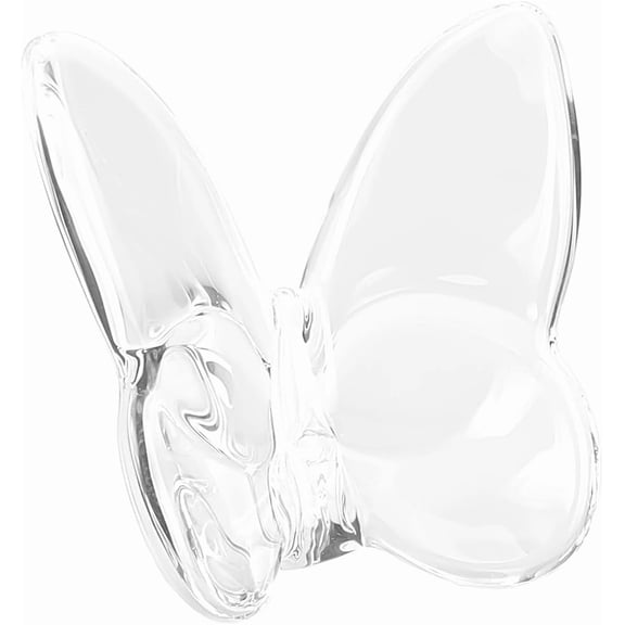 Butterfly Figurines Flying Butterfly Clear Glass Cut Ornament Statue Sculpture Gifts Animal Collectible for Home Bedroom Desktop Display Wedding Christmas Decor Holiday