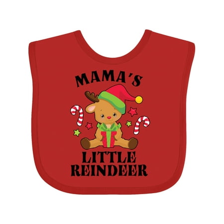 

Inktastic Christmas Mama s Little Reindeer with Candy Canes Gift Baby Boy or Baby Girl Bib