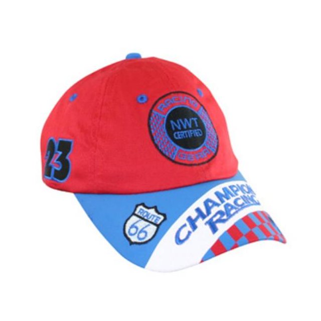 Aeromax RSRB-CAP Jr. Champion Racing Red and Blue Cap - Adj Youth Size