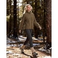 thumbnail image 3 of Pioneer Camp Women's Fuzzy Fleece Jacket, Warm Fleece Full Zip Jacket Cozy Stand Collar Coat with Pockets Casual Workout, 3 of 6