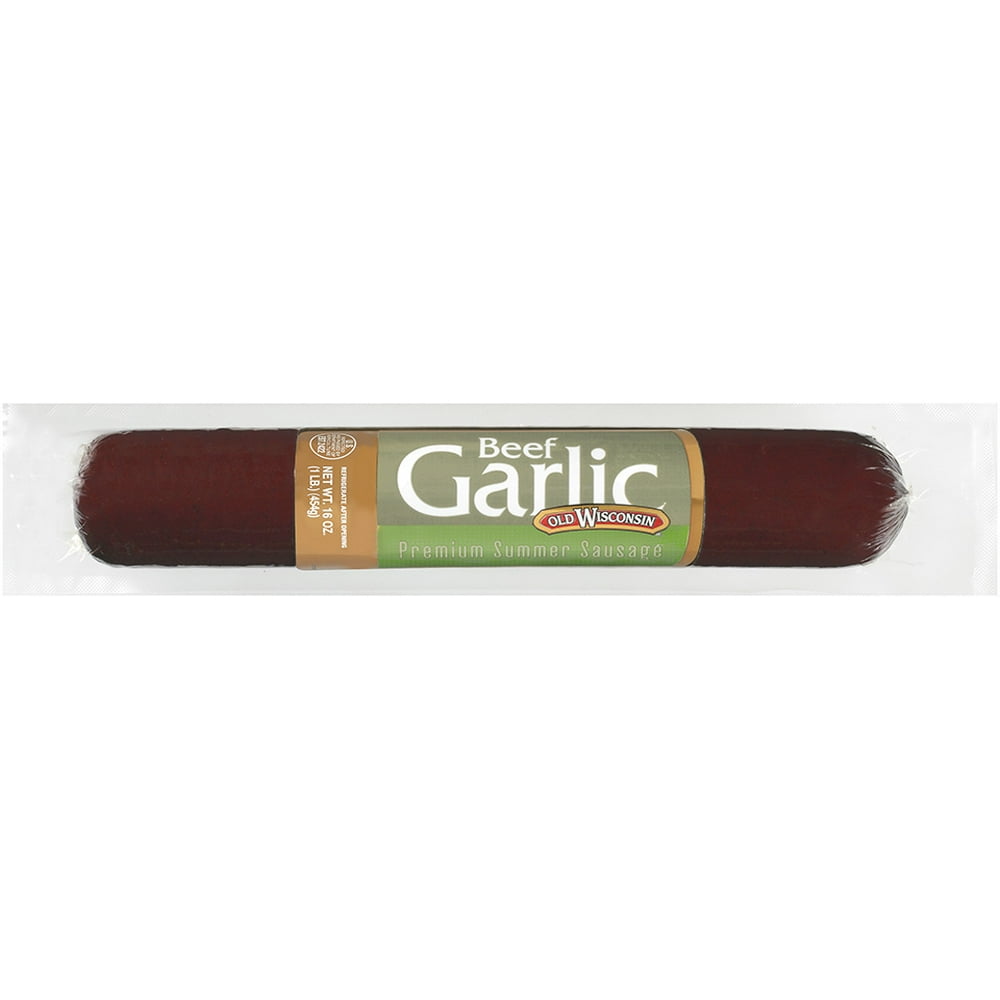Old Wisconsin Garlic Beef Summer Sausage, 16 Oz. - Walmart.com - Walmart.com