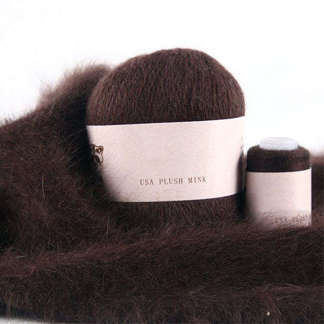 Set de bola de hilo 2 Strand Winter bufanda de invierno suave tejido de ganchillo Kit de hilo de ganchillo Beanie Weaving Supplies Accesorio de costura Café 50 g 20 g Inevent HA010946-15