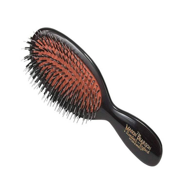 Mason Pearson Hair Brush Pocket Bristle & Nylon Dark Ruby BN4