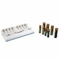 thumbnail image 2 of Power2000 XP875 Kit with 4x AA 2700 mAh and 4x AAA 1000 mAh NiMH Rechargeable Batteries and Universal 110/220V AC/DC Charger, 2 of 2