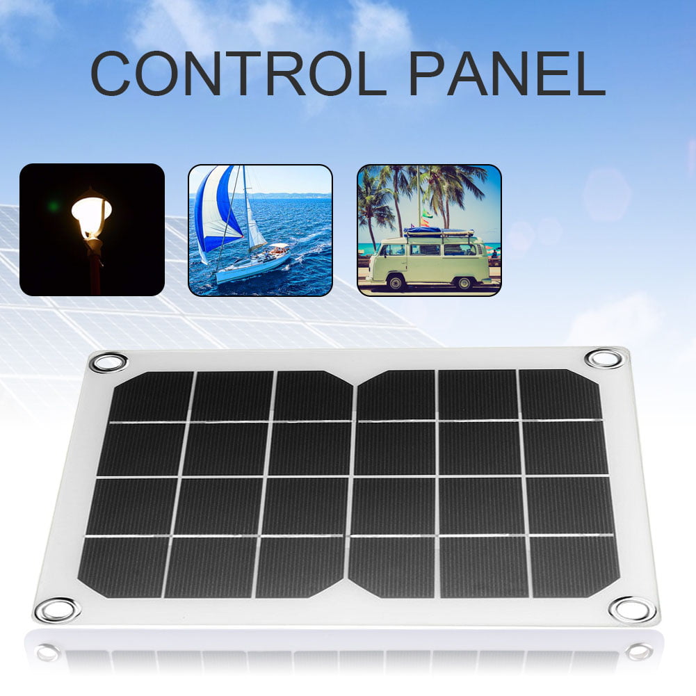 5V 10W Semi-flexible Monocrystalline Solar Charger Panel Charge for Phones 