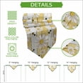 thumbnail image 5 of White Daisy Farmhouse Table Runner Linen Burlap Table Runner 72 Inches Long Garden Floral Bees Yellow Wooden Dresser Scarves for Kitchen Island Coffee Dining Room Party Wedding Holiday Decor 14"x72", 5 of 8