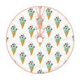 thumbnail image 2 of Halloween Christmas Tree Skirt - Fun Green Ice Cream Print 30 Inches Christmas Tree Skirt for Halloween Holiday Indoor Home Christmas Tree Decorations with Three Ribbons, 2 of 7