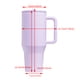 thumbnail image 2 of Taza termal del agua de la paja del acero inoxidable de la botella aislada 32/40oz para los deportes del coche, 2 of 7