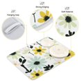 thumbnail image 3 of Yayeee Dish Drying Mat for Kitchen Counter 16"x18" Microfiber Absorbent Pad, White Flower, 3 of 7