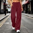 thumbnail image 5 of Tqcoqu Women's Corduroy High Waist Wide Leg Pants,Casual Waist Trousers with Side Pockets For Fall Winter, 5 of 7