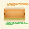 thumbnail image 5 of NARTRU 90 Gallon Large Wooden Reptile Habitat Terrarium Tank with Glass Sliding Doors, Screen Ventilation, 5 of 9