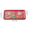 thumbnail image 3 of Christmas Serving Tray, Wooden Rim Tray, Holiday Decorative Tray for Cookies and Desserts, Festive Tabletop Display, 3 of 6