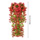 thumbnail image 3 of Flores artificiales de glicinia colgantes, orquídea violeta de seda, ajo, cesta de pared, decoración, enredadera floral artificial para el hogar, jardín, boda, fiesta, decoración interior y exterior,, 3 of 5