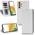 thumbnail image 1 of Luxury PU Leather Wallet For Galaxy A33 5G, Folio Premium Leather Phone Case with Kickstand Card Holder Magnetic Flip Shockproof Protective Cover for For Samsung Galaxy A33 5G, White, 1 of 11
