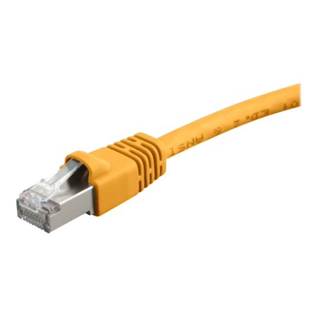 UPC: 0889028055045 | Monoprice – Patch cable – RJ-45 (M) to RJ-45 (M) – 10 ft – STP – CAT 6a – snagless  stranded – yellow