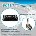 thumbnail image 5 of HQRP Multi-purpose 2-Button Guitar Amp Footswitch works with Peavey 03022910 03008010 03330850 Replacement fits TransTube Bandit DeltaBlues Supreme Head Ecoustic 112 Mark VIII amps, 5 of 7