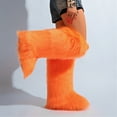 thumbnail image 3 of Women's Winter Warm Fluffy Faux Fur Knee High Snow Boots -Fashionable & Cozy Non-Slip Sole Long Boots, 3 of 5