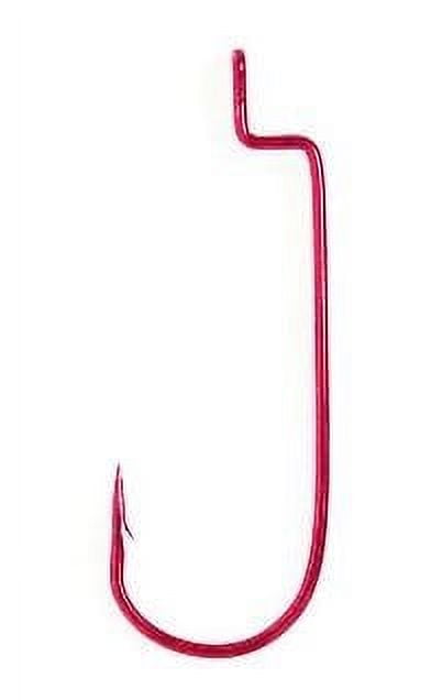 Lazer Sharp L091RGH-4/0 Round Bend Worm Hook, Red, Size 4/0