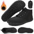 thumbnail image 1 of Botas Informales Al Aire Libre Impermeables Caminata Piel Nieve Forradas Invierno Sin Deslizamiento Cómodo para Hombres Mujeres, 1 of 9
