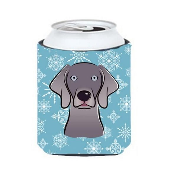 Snowflake Weimaraner Can & Bottle Hugger