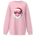 thumbnail image 5 of FASHOFT Womens Valentines Day Sweatshirt Oversized Cute Crewneck Shirts Valentines Pullover Long Sleeve Tops Pink XXL, 5 of 5
