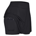thumbnail image 2 of EDFBUYKRS Female Skirts Maxi Skirt Set Xs Women's Tennis Skirts Run Yoga Inner Shorts Elastic Sports Pockets Skorts, 2 of 4