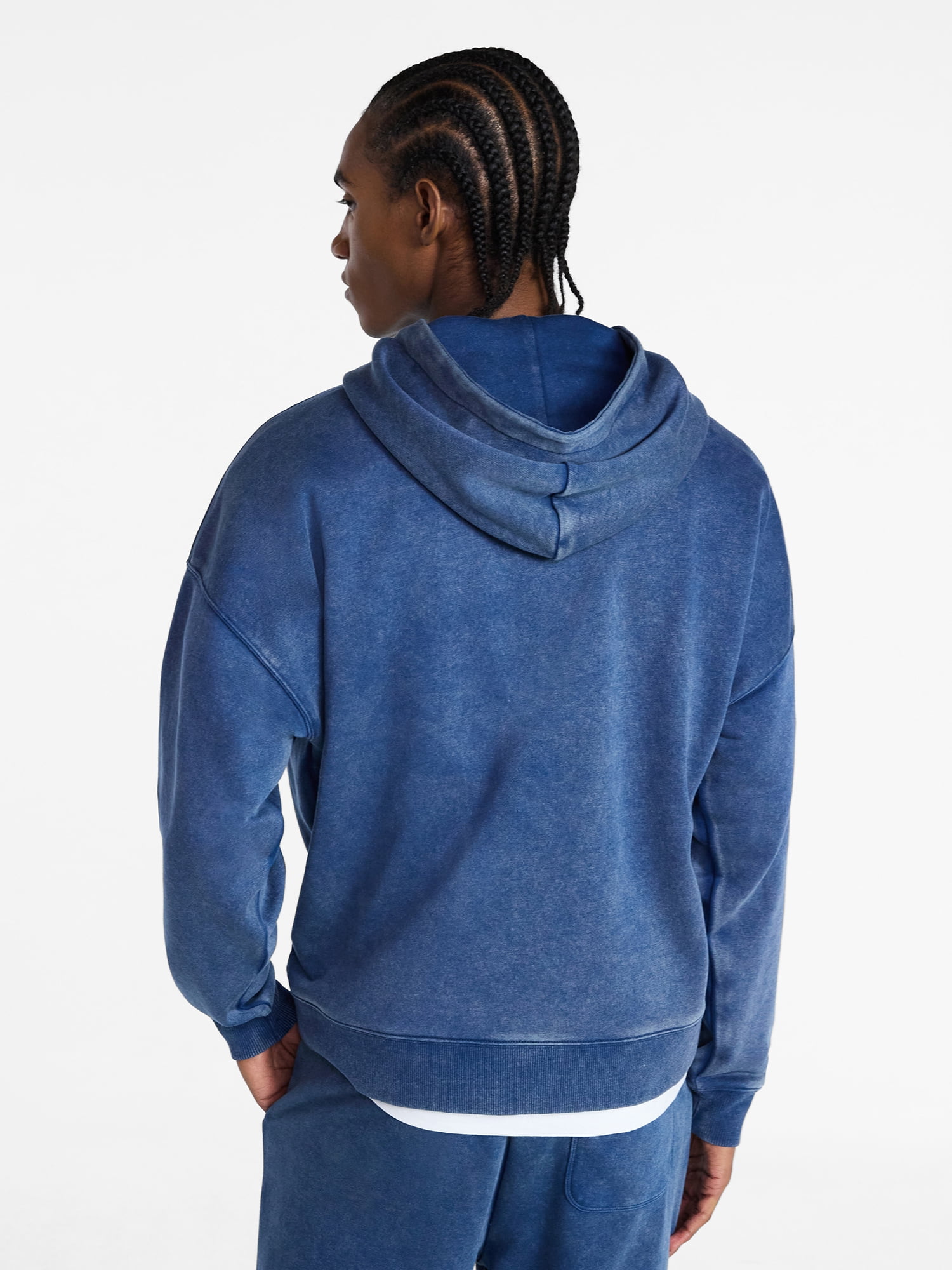 No Boundaries Oversized Hoodie with Long Sleeves, Men's XS-4XLT