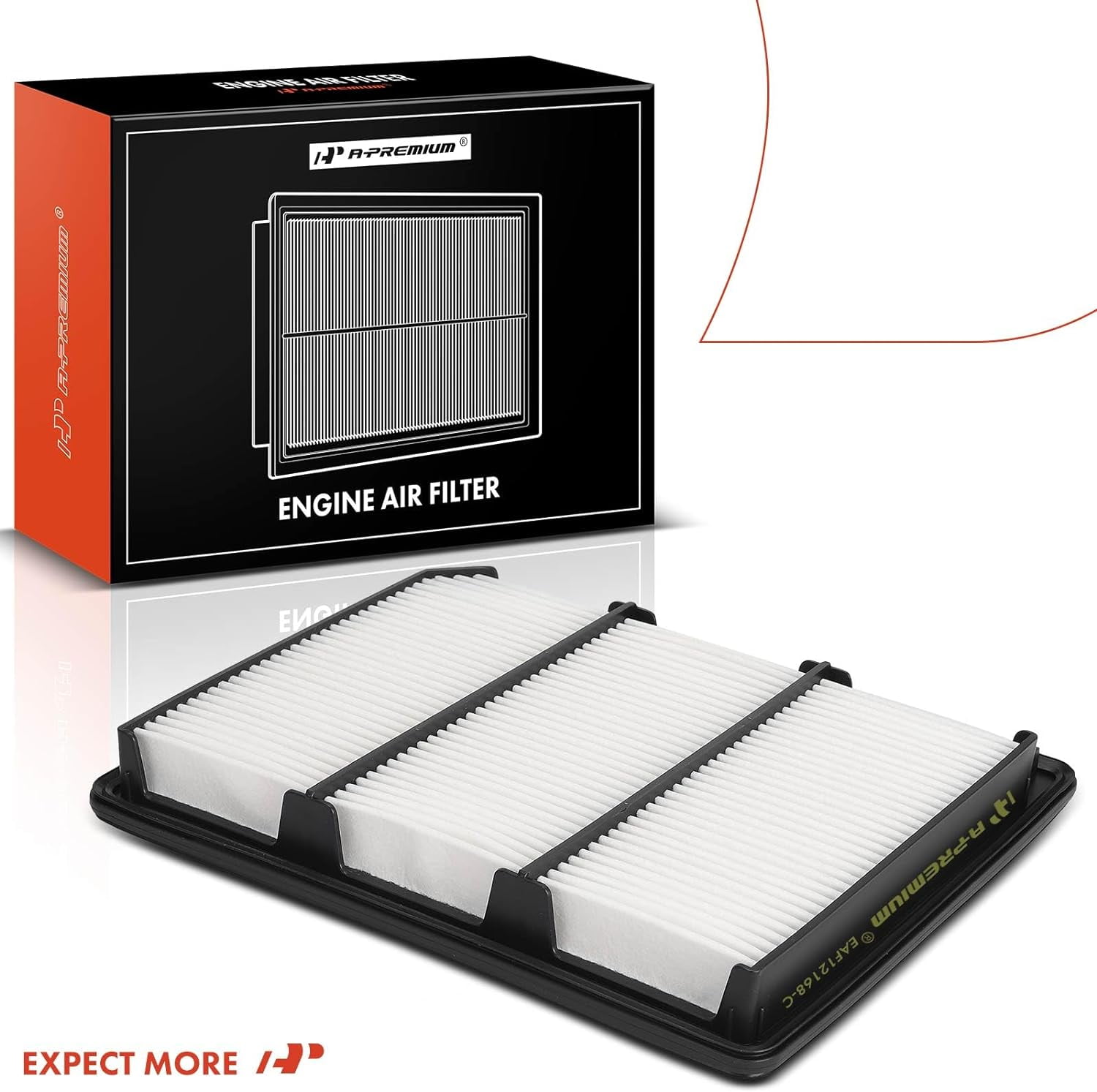 A-Premium 2-PC Engine Air Filter Compatible with Nissan TITAN 2017-2023 5.6L, Replace# 16546EZ31A