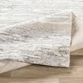 thumbnail image 6 of Hauteloom Neutral Collection Ferrelview Living Room, Bedroom Shag Area Rug - Plain Farmhouse Boho Bohemian Shaggy Plush Carpet - Grey, Beige, Ivory, Cream - 5'3" x 7'3", 6 of 15