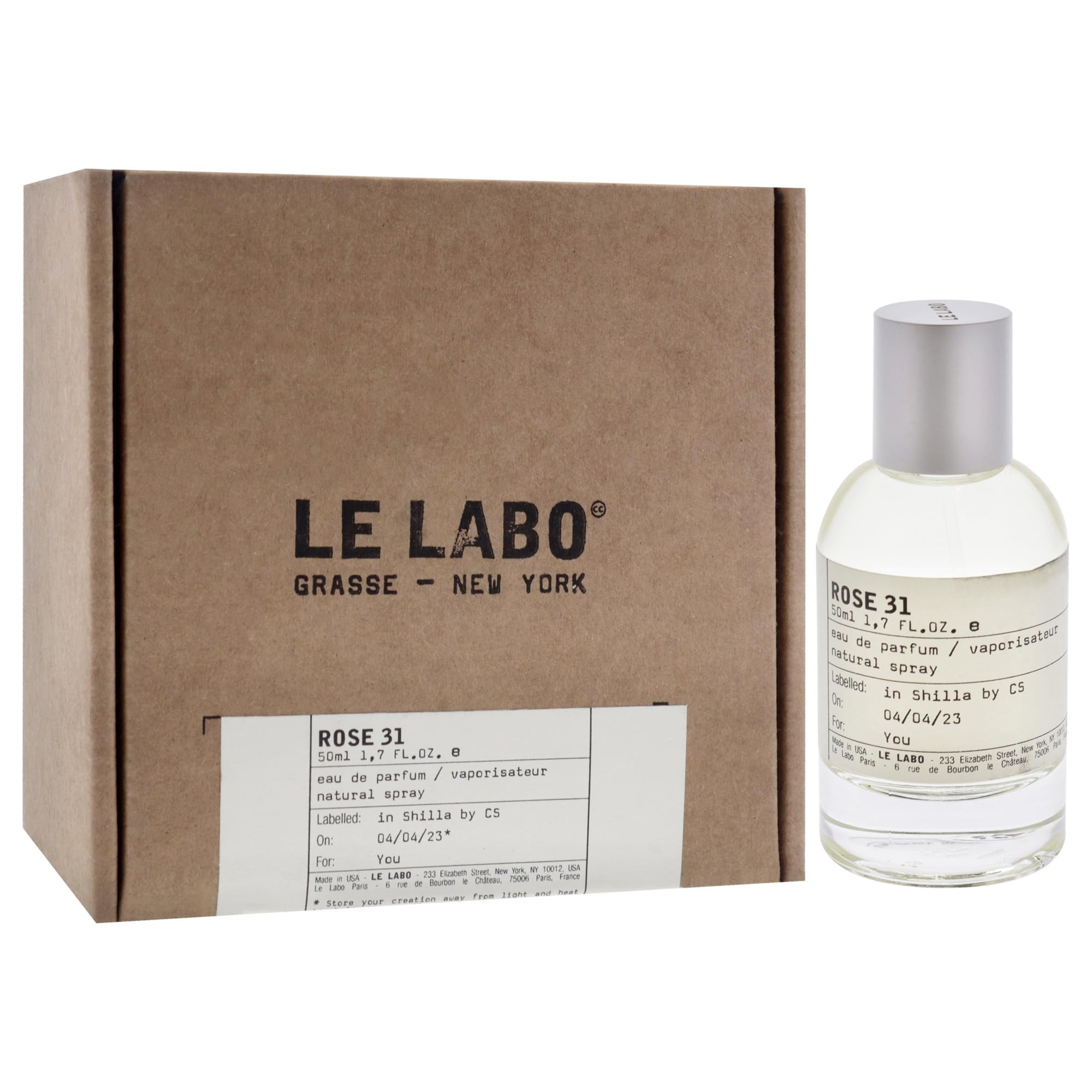 Le Labo Rose 31 EDP, Unisex Fragrance, 3.4 oz, 811901023001