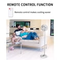thumbnail image 5 of UN UNITEDTIME Ventilador y mesa, ventilador de circulación de aire, ventilador de viaje portátil, altura ajustable, ventilador plegable con temporizador de control remoto, 4 ajustes de velocidad, 5 of 5