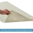 thumbnail image 4 of Foldable Silicone Bathtub Mat: Jumbo Size Heavy Duty Safety Bath Mat for Tub Without Suction Cups Non Slip Bath & Shower Mat for Textured, Reglazed, Refinished Tub (Beige, 35.8 x 17.7), 4 of 6