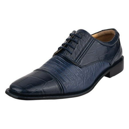 LIBERTYZENO Mens Oxford Formal Dress Shoes For Adult Male  Navy