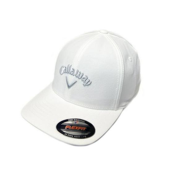 NEW 2025 Callaway Golf Stretch Fit White Fitted S/M Hat/Cap