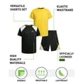 thumbnail image 2 of RBX Boys Active Shorts Set - 3 Piece Boys Athletic Shirts and Active Basketball Shorts (4-12), 2 of 7