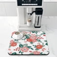 thumbnail image 2 of Washable Rubber Multicolored Floral Dish Drying Mats for Kitchen Counter Home Large Coffee Bar Pad Accessories and Decor for Utensils Stemware 16''x18'', 2 of 5