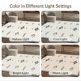 thumbnail image 7 of ODIKA 3'x5' Ivory Charcoal Geometric Design Washable Throw Rug Modern Symmetrical Motif with Bold Accents for Entryway, Kitchen, Mudroom, Stain Resistant, Low Profile, Non-Slip, 7 of 7