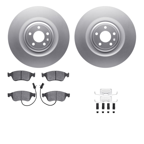 Dynamic Friction Company Front Geospec Brake Rotors with 5000 Advanced Brake Pads includes Hardware 4512-73105