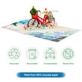 thumbnail image 6 of Christmas Bike Frndly Pop Up Card, 8"x6" Cover, 6 of 7